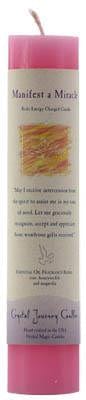 Candles Manifest A Miracle Reiki Charged Pillar Candle