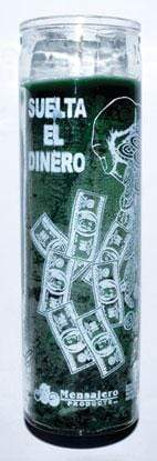 Candles Money Drawing Green jar candle 7-Day Candle
