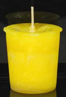 Candles Positive Energy Herbal Votive - Yellow