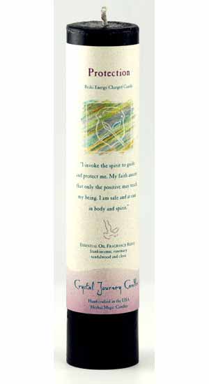 Candles Protection Reiki Charged Pillar Candle