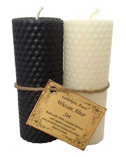 Wiccan Altar Candle Set by Lailokens Awen