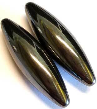 Magnetic Hematite Oval Pair | 60mm