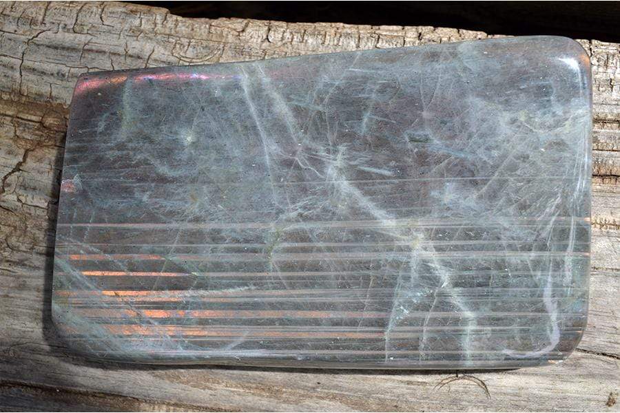 Crystal Free Shape Freeform Gold/Purple Flash Labradorite - Large