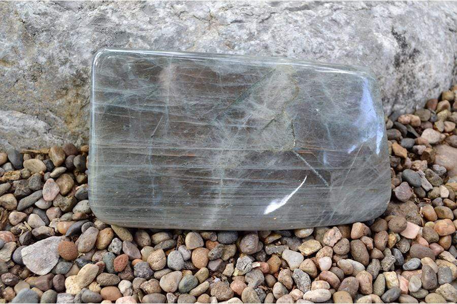 Crystal Free Shape Freeform Gold/Purple Flash Labradorite - Large