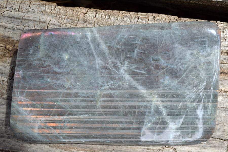 Crystal Free Shape Freeform Gold/Purple Flash Labradorite - Large