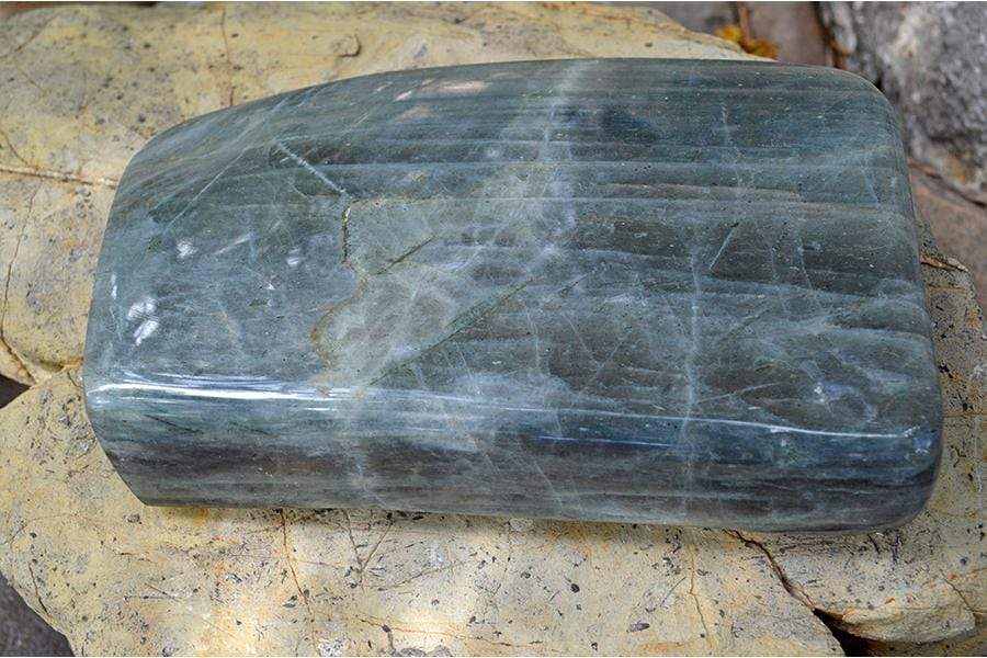 Crystal Free Shape Freeform Gold/Purple Flash Labradorite - Large