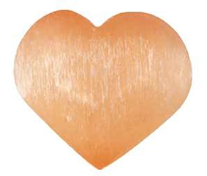 Orange Selenite Heart | 2 3/4