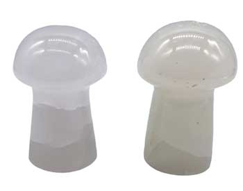 crystal mushroom Calcite Mushroom | Pink | (set of 2) 1 3/4"