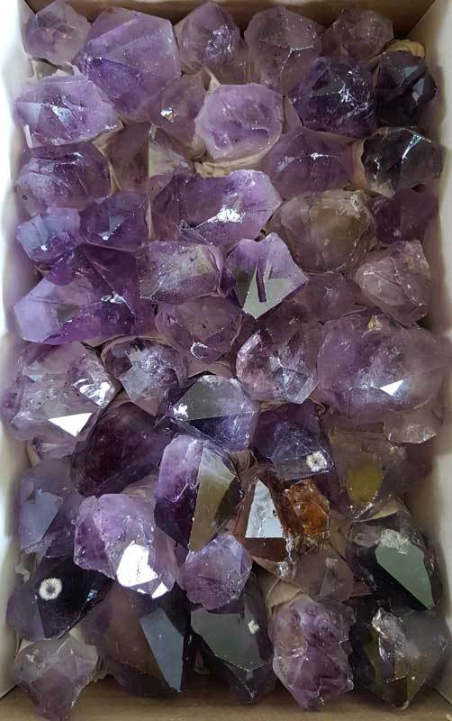 Crystal Points Flat of Amethyst Points