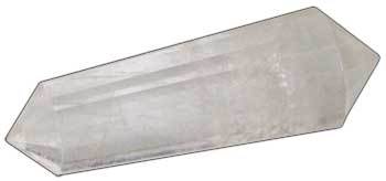 Quartz Point Double Terminated Crystal 16 Faceted | 2