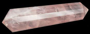 Crystal Points Rose Quartz Point Double Terminated Crystal | 2"