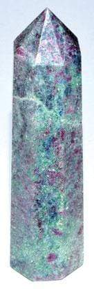 Crystal Points Ruby Fuchsite Crystal Obelisk | 3"+