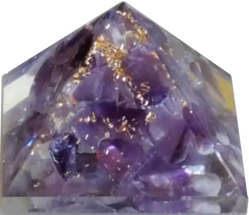 Orgone Amethyst Crystal Pyramid | 25-30mm