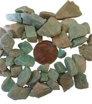 Crystal Raw Amazonite Raw Stones | 1 lb