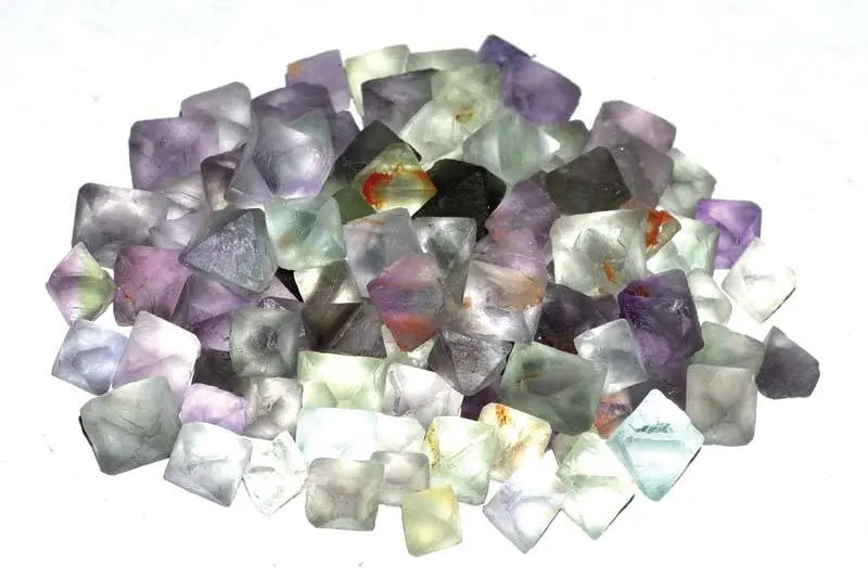 Crystal Raw Green Flourite Octahedral Raw Stones | 1 lb