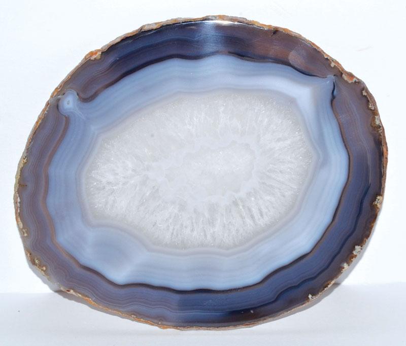 Crystal Raw Natural Agate Slice | 7"+