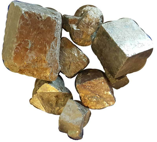 Crystal Raw Pyrite Cubed Stones | 1 lb
