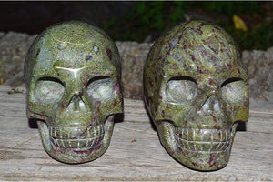 Crystal Skulls Dragon Blood Crystal Skull Carving - Medium - AA Quality
