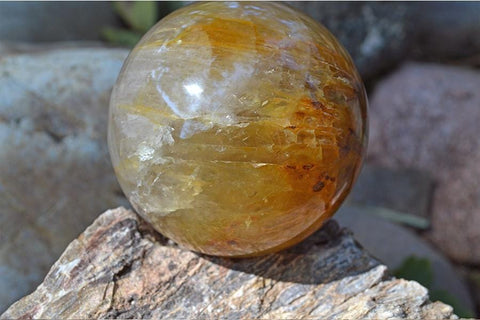 Golden Healer Quartz Crystal Spheres