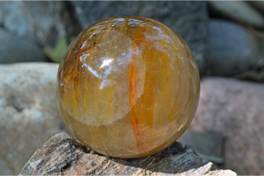 Crystal Spheres Golden Healer Quartz Crystal Spheres