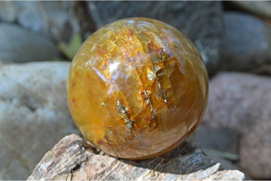 Crystal Spheres Golden Healer Quartz Crystal Spheres