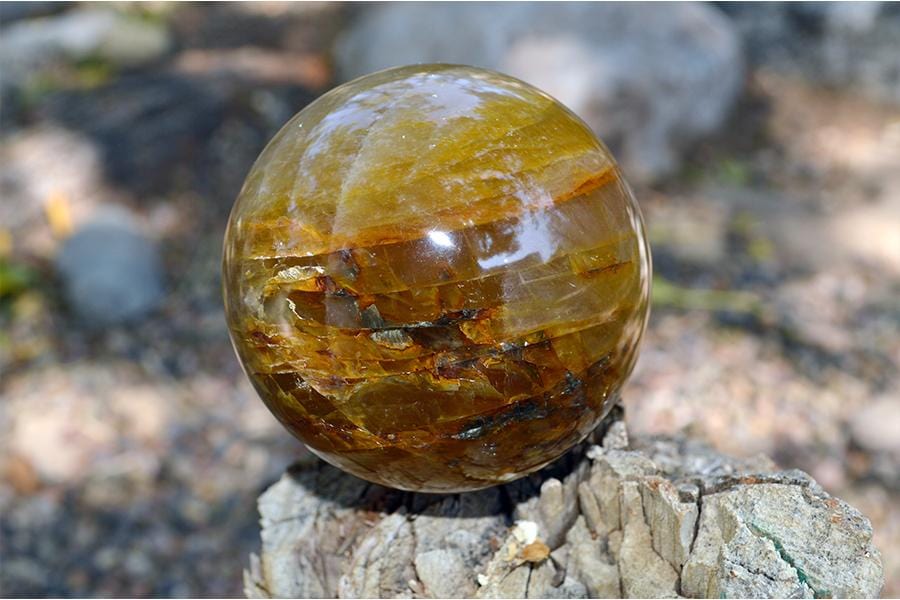 Crystal Spheres Golden Healer Quartz Crystal Spheres