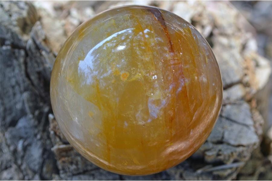 Crystal Spheres Golden Healer Quartz Crystal Spheres