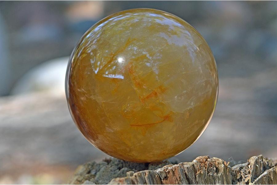 Crystal Spheres Golden Healer Quartz Crystal Spheres