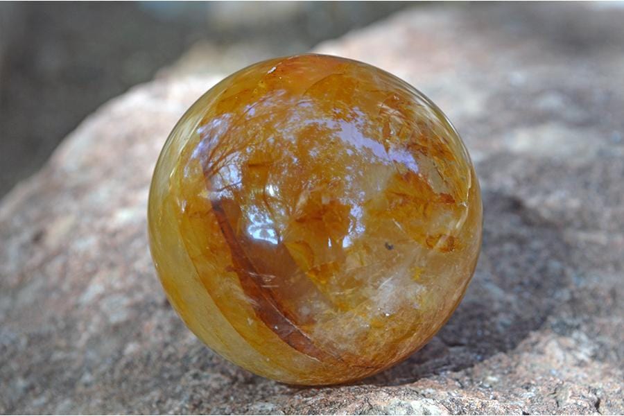 Crystal Spheres Golden Healer Quartz Crystal Spheres