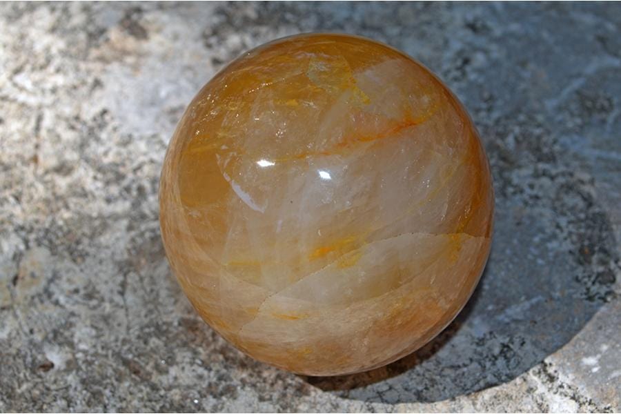 Crystal Spheres Golden Healer Quartz Crystal Spheres