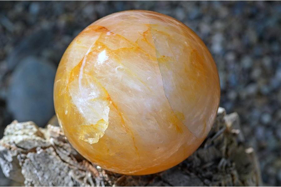 Crystal Spheres Golden Healer Quartz Crystal Spheres