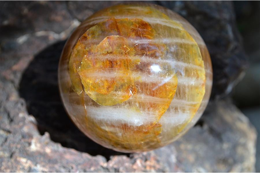 Crystal Spheres Golden Healer Quartz Crystal Spheres