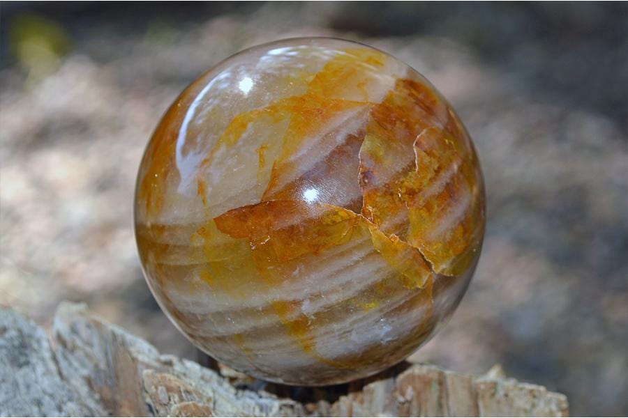 Crystal Spheres Golden Healer Quartz Crystal Spheres