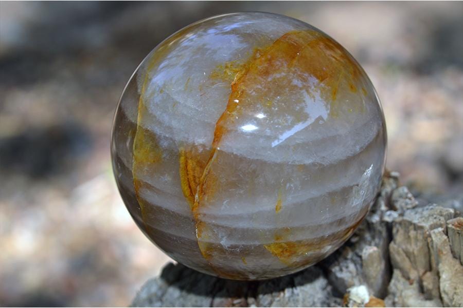 Crystal Spheres Golden Healer Quartz Crystal Spheres