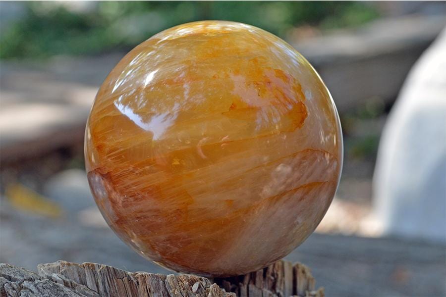 Crystal Spheres Golden Healer Quartz Crystal Spheres