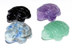 Crystal Totem Stones Turtle Totems Various Stones | 2 pack | 15mm
