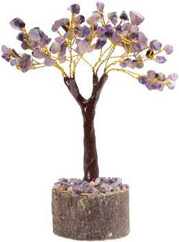 Crystal Trees Amethyst gemstone tree 160 beads