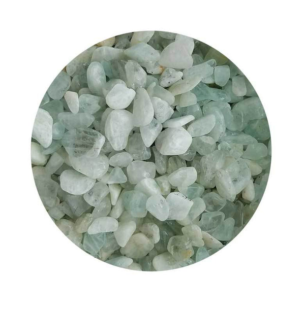 Crystal Tumbled Aquamarine Tumbled Stones Crystals | 1 lb