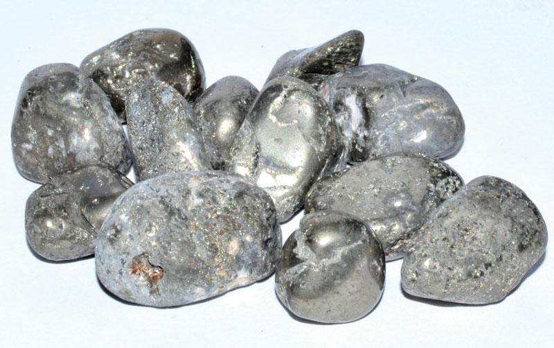 Black Pyrite Tumbled Stones Crystals | 1 lb