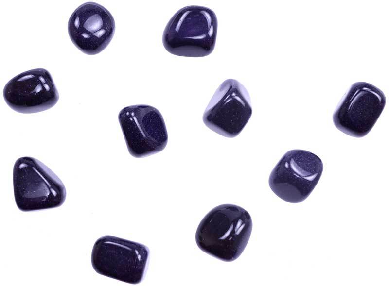 Crystal Tumbled Blue Goldstone Tumbled Stones Crystals | 1 lb