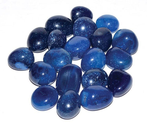 Blue Onyx Tumbled Stones Crystals | 1 lb