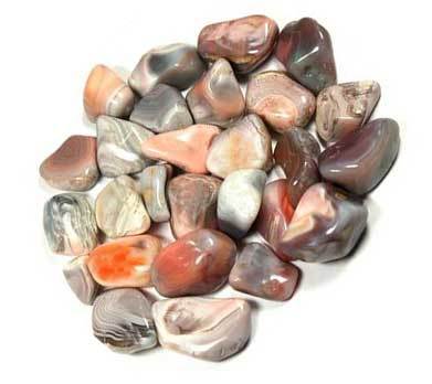 Crystal Tumbled Botswana Agate Tumbled Stones Crystals | 1 lb