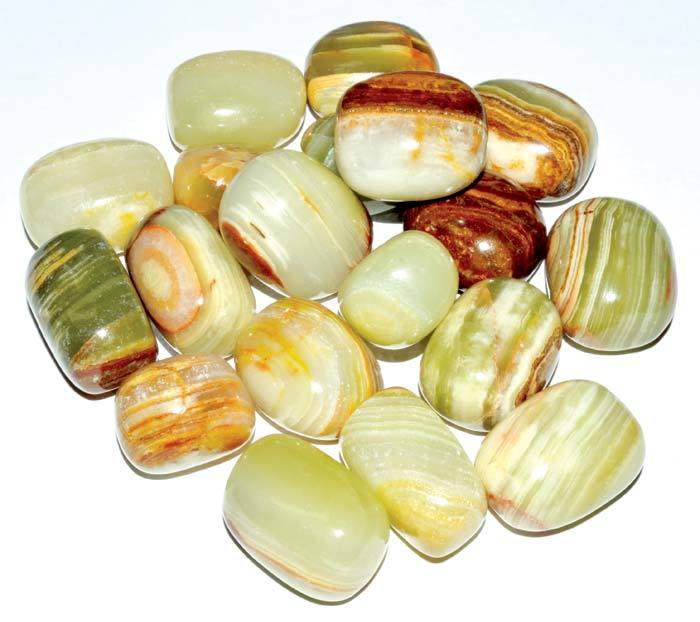 Crystal Tumbled Green Onyx Tumbled Stones Crystals | 1 lb