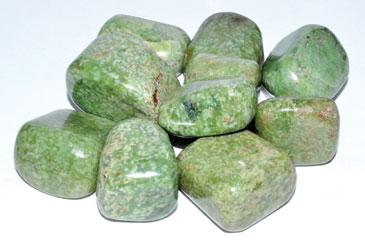 Crystal Tumbled Grossularite Green Garnet Tumbled Stones Crystals | 1 lb