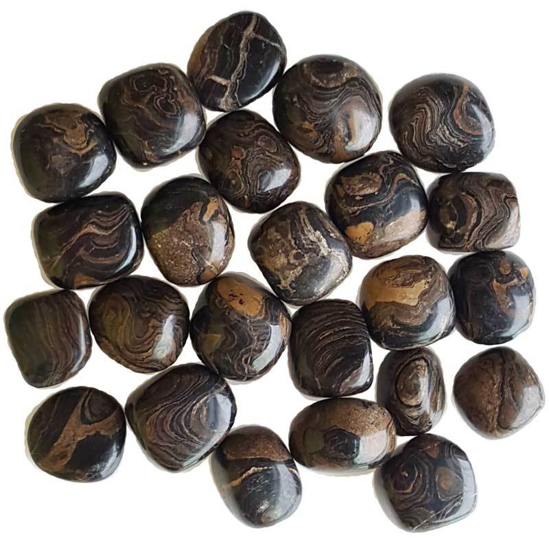 Crystal Tumbled Stromatolite (Brown Onyx) Tumbled Stones Crystals | 1 lb