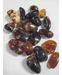 Crystal Tumbled Zebra Amber - Tumbled Crystal - 1 lb