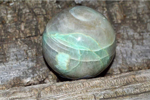 Crystal Wholesale 60.42mm Green Moonstone with Garnierite Crystal Sphere