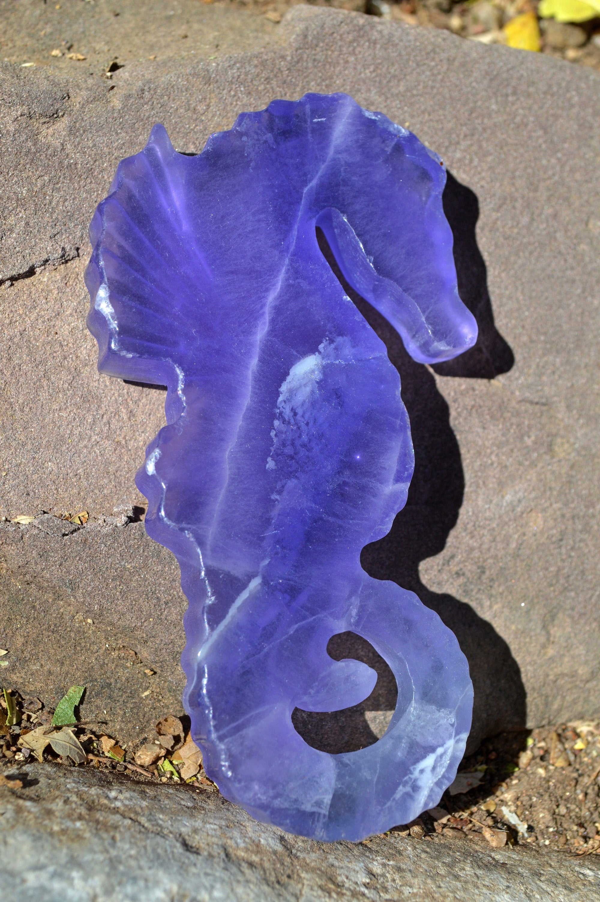 Crystal Wholesale Blue and Purple Fluorite Seahorse | Hand Carved  | Medium | AAA Quality | I
