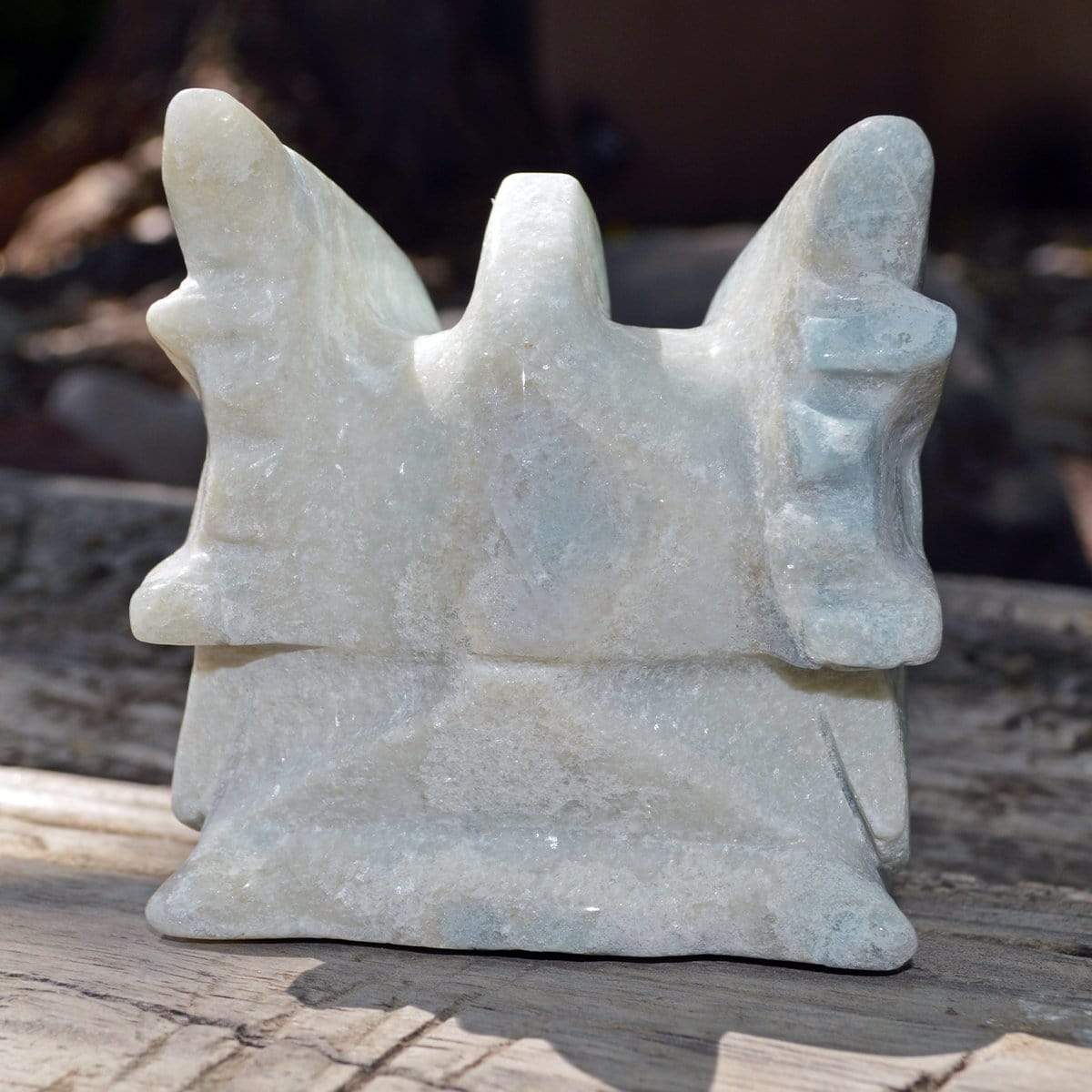 Crystal Wholesale Blue Aragonite - Crystal Dragon Skull Carving I