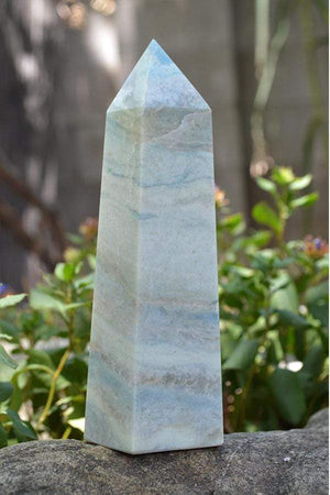 Crystal Wholesale Blue Aragonite - Crystal Obelisk Carving I